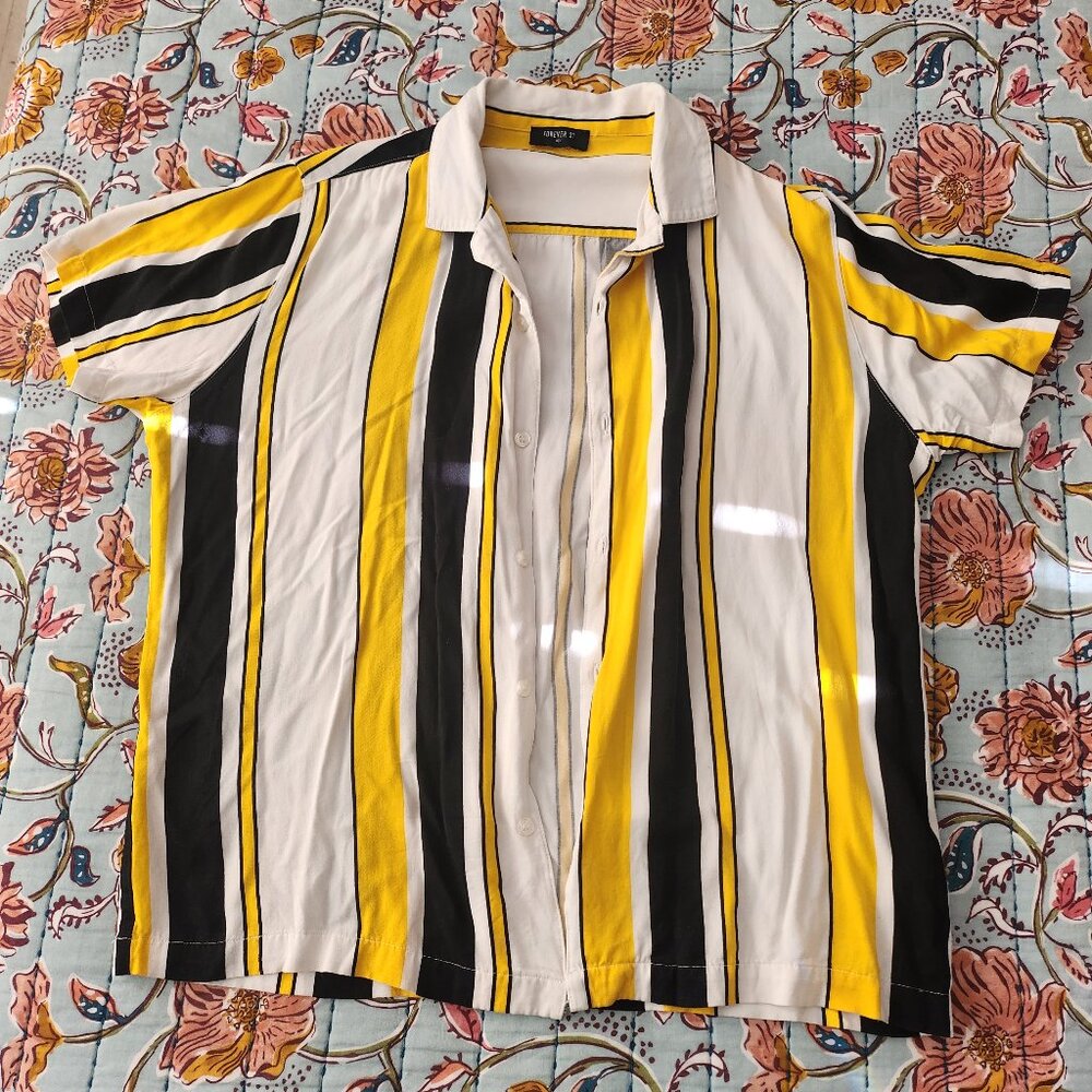 Forever 21 Men's Yellow Shirt